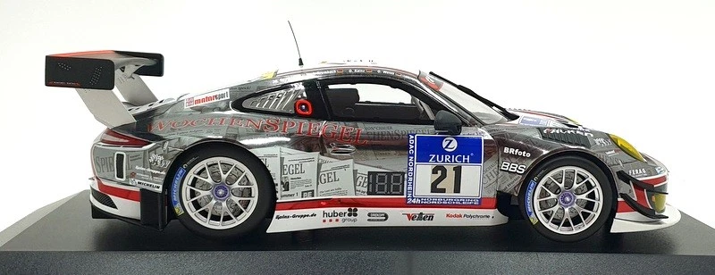 Minichamps 1/18 Scale 155 166021 Porsche 911 GT3 R #21 24h Nurburgring 2016 - Image 3 of 4