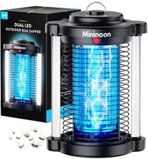 Bug Zapper Outdoor, Upgraded Mosquito Zapper with Dual LED Light, 4200V Fly Z...