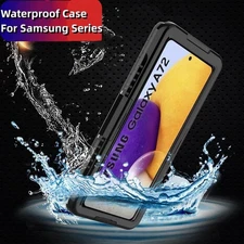 Cover For Samsung Galaxy S23 S24 S22 A52 A72 A32 360° Waterproof Shockproof Case