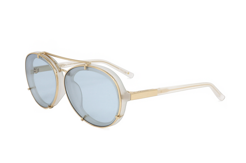 Lunettes De Soleil Phillip Lim By Linda Farrow PL85 - Gris - Femme - UV400 - Neuf Avec étiquettes