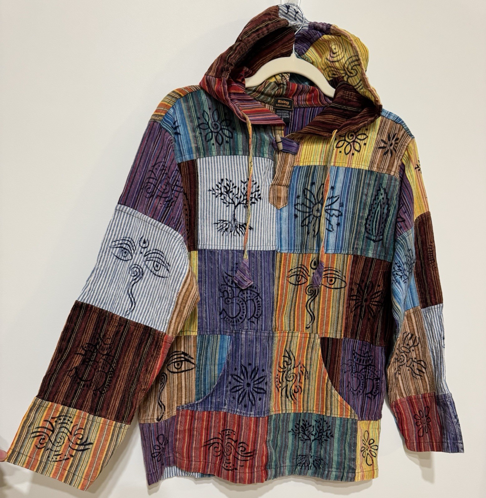 Rising International Multicolor Patchwork 100% Co… - image 2