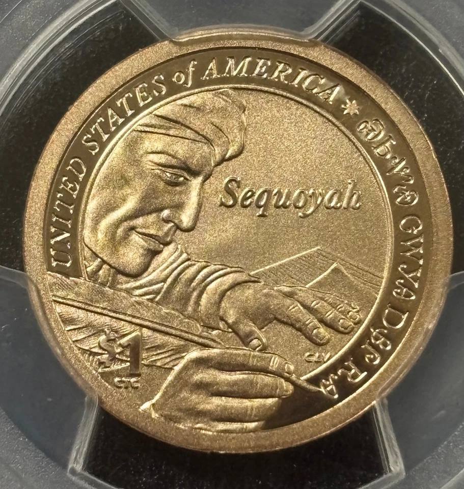 2017-S PCGS SP70 $1 Native American 225th Anniversary Enhanced Unc Set FDOI #831 - Image 4 of 4