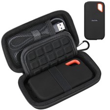 Carrying Case for SanDisk Extreme Portable SSD, Hard EVA Case  Soft Silicone...