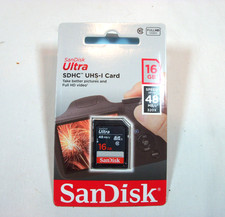 SanDisk Ultra 16GB SDHC SD Memory Card Class 10 High Speed UHS-1 48MB/s 320x