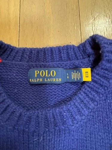 POLO RALPH LAUREN Vintage 92 Ski Knit Sweater L - Rare Collectible image 4