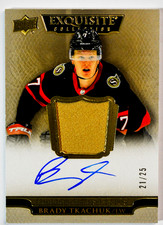 2024 Exquisite Collection Brady Tkachuk Game Worn Relic /25 Auto