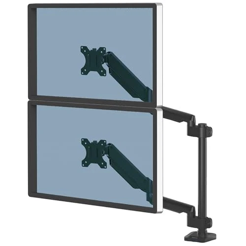 Fellowes 8043401 Platinum Series Dual Vertical Monitor Arm - Image 2 of 3