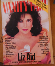 Vanity Fair Magazine Liz Taylor; Carla Bruni; Mia Farrow; Whitney Houston 1992 F