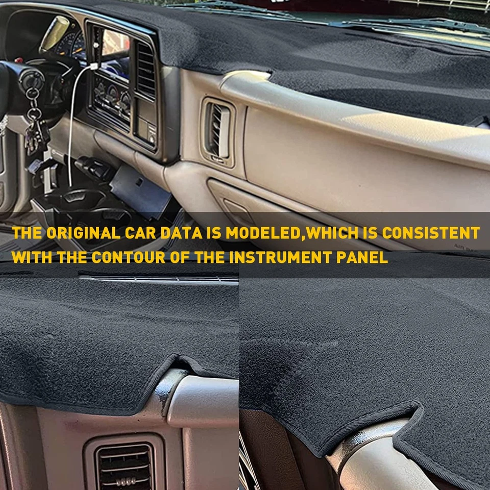Alfombrilla de tablero cubierta de tablero alfombrilla de tablero para Blazer Mini Chevrolet S10 1998-2004 Foto 2 de 4