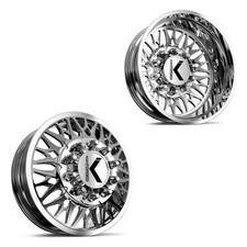 22x8.25 KG1 Forged KD014 Trident-D GM/DODGE DUALLY Wheels 8x6.5 Set of 6