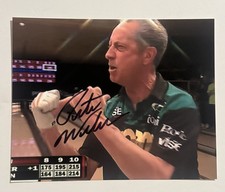 PETE WEBER HAND SIGNED AUTOGRAPHED 8x10 PHOTO BOWLING LEGEND BOWLER COA