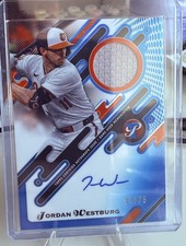 2025 Topps Pristine Pristine Pieces Auto Relics Jordan Westburg #PPAR-JW Blue/75