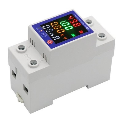 1 Piece Tuya WiFi Smart Energy Meter Multifunctional Protection with Color