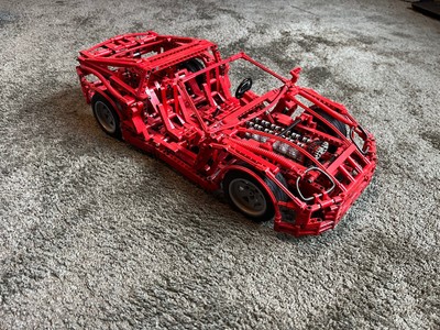 Lego Technic Auto Toyoa Supra mark 4 Targa Moc Rot Heckantrieb Heckklappe 6 Gang