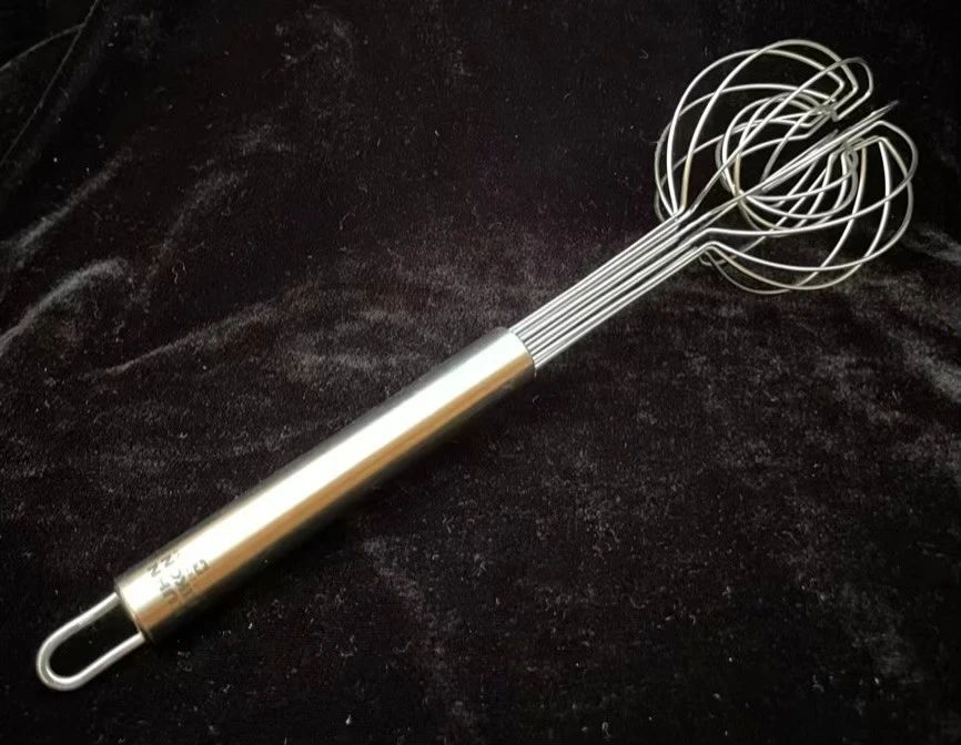 Batidor de alambre doble globo Kuhn Rikon 10" mango de acero inoxidable Suiza Foto 3 de 4