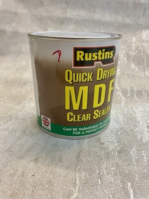 No.390038 Schnelltrocknender MDF Klarversiegeler 1 Liter von RUSTINS Wasserbasis