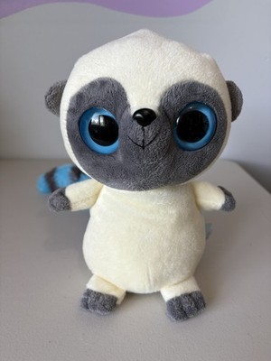 Yoohoo & Friends Aurora Lemur Stuffed animal 9  off white Blue And Gray Tail