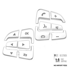 12Pcs Car Steering Wheel Button Covers Trim Stickers Compatible with Mercedes