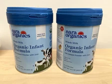 Nara Organics Whole Milk Organic Infant Formula – 14.1 oz (400g) – Lot of 2 NEW