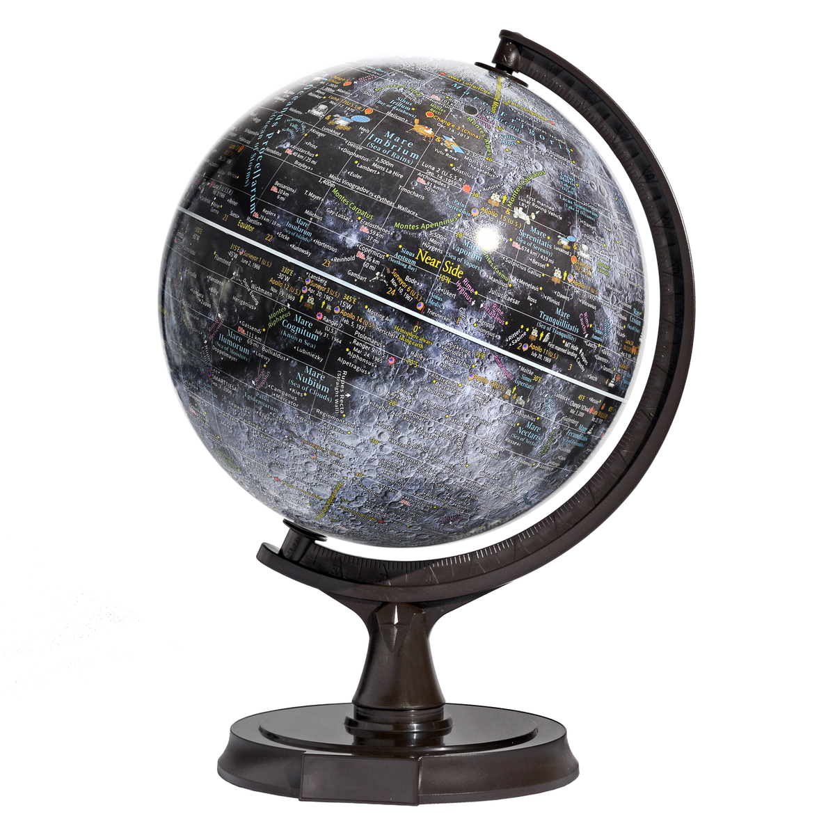 Mapsoft Prime Gray Moon Globe, 30cm/12