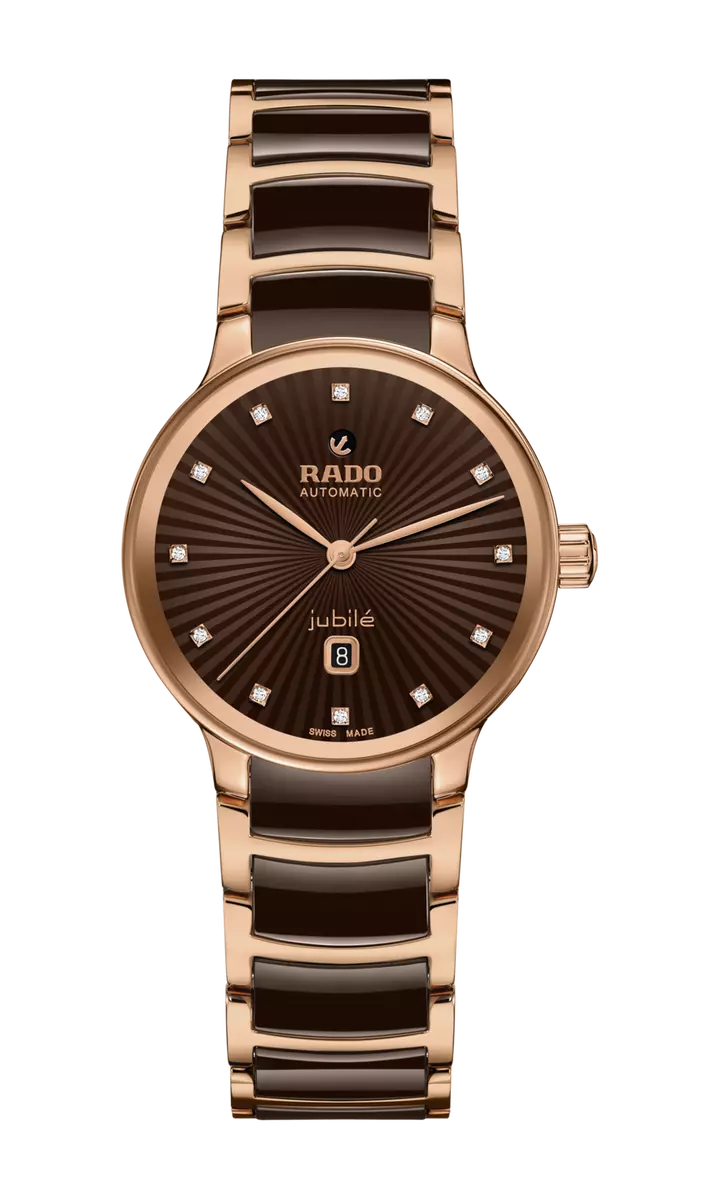 Rado Centrix Automatic Diamonds Stainless Steel Brown Dial Women Watch R30019732
