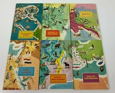 Around the World Program Vintage 6 Book Set American Geographical Society Case