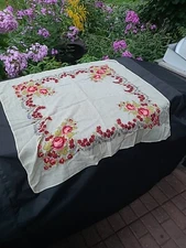 UNBRANDED PAISLEY BOHEMIAN Flower SMALL COTTON SCARF 30/30 INCH SQUARE 