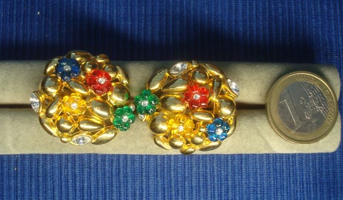 paire de boucles d oreille boules histoire or jaune   Shine & Starfire