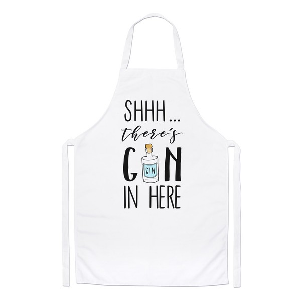 Shhh Es Gibt Gin Hier Koch SchüRze - Gin Und Tonic Lustig Kochen-image