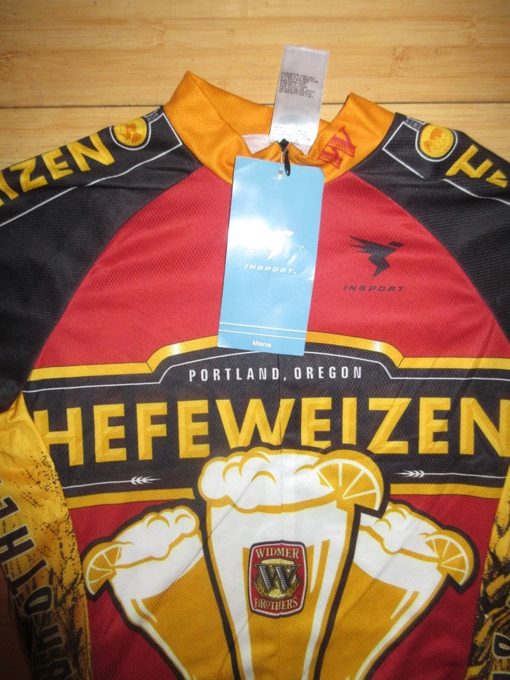 Camiseta deportiva de ciclismo Widmer Brothers Hefeweizen Brewery para hombre pequeña Portland Foto 2 de 4