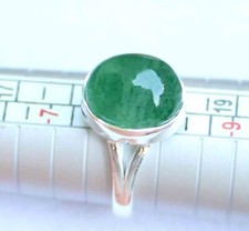 23.00 Ct Natural Aventurine Gems Ring 925 Sterling Silver Ring Handmade Size 8
