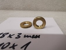50 Messing Rändelmuttern Rundmuttern 18x3mm ...