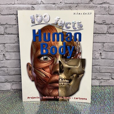 100 Facts HUMAN BODY Book Projects Quizzes Facts Cartoons