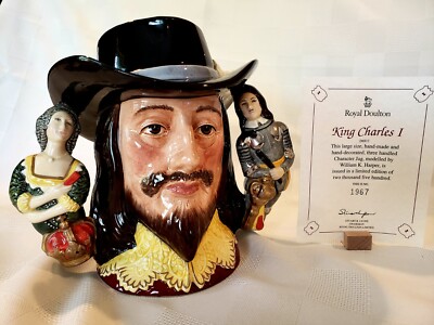 Royal Doulton King Charles I, D6917 Ltd Ed 1967/2500 with CoA.