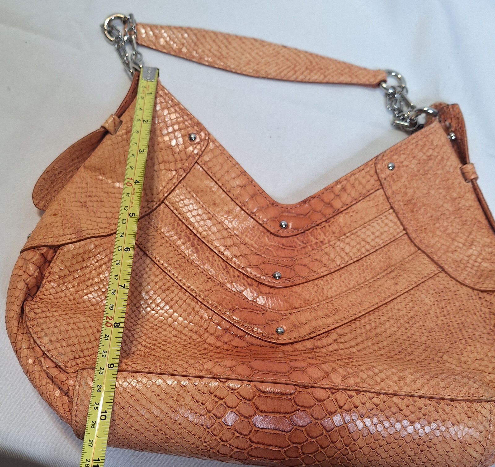 Cole Haan Colehaan Trinity Python Print Bag Leath… - image 8