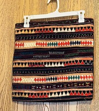 Boho Tribal Embroidered Square Pillow Case Sham