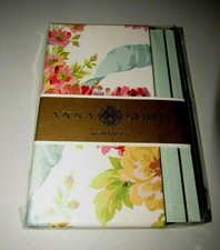 ANNA GRIFFIN YELLOW ROSE RIBBON 4 COUNT LINED BOXED NOTEBOOK JOURNAL SET HO479