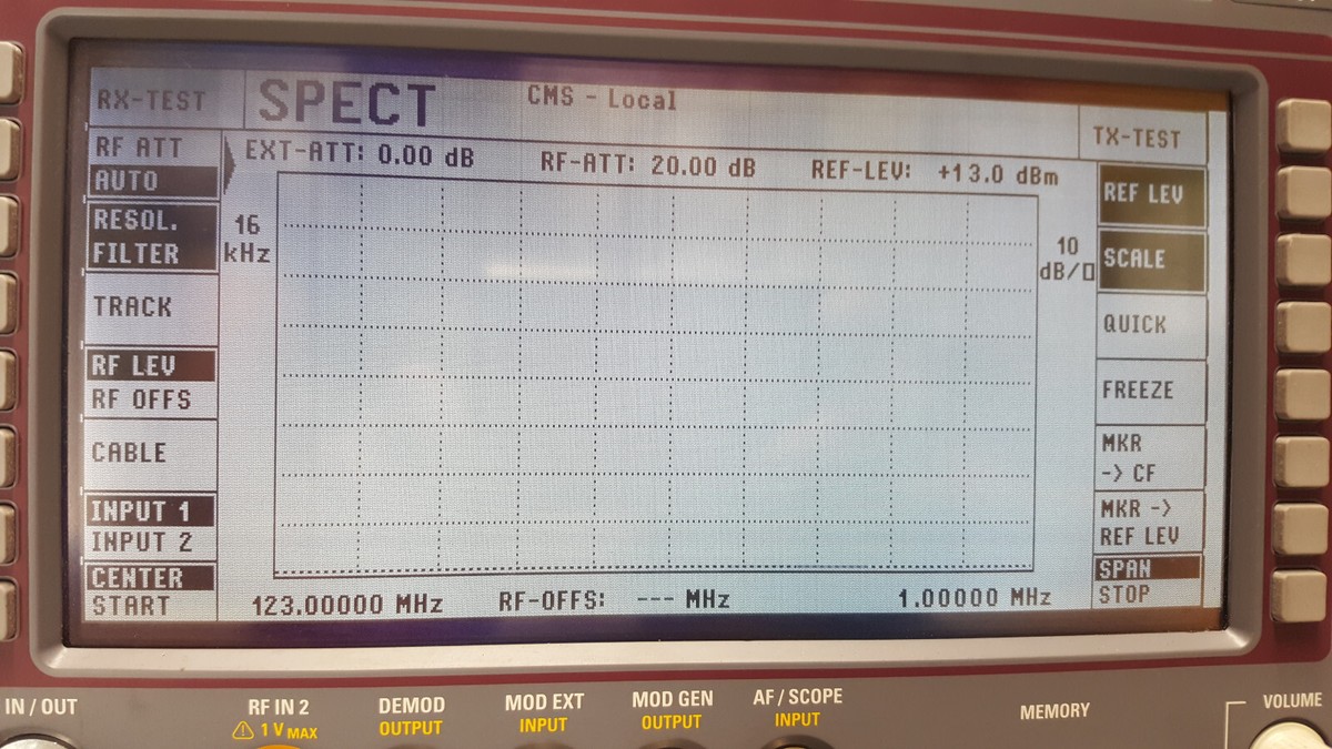 ROHDE & SCHWARZ CMS 54 RADIOCOMMUNICATION 0.4..1000MHz OPTIONS:CMS