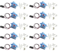 10PCS Super Light 3.7g Micro Servo Mini Digital Servo for DIY Car Boat