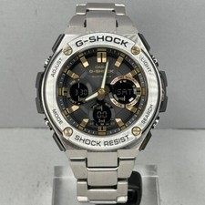 Casio G-shock G-steel GST-W110D-1A9JF Solar Radio Silver Gold Mens Watch Fast/S