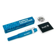 Kaweco COLLECTION Fountain Pen Cyan, EF/F/M/B/BB  Nib with Octagonal Clip Chrome