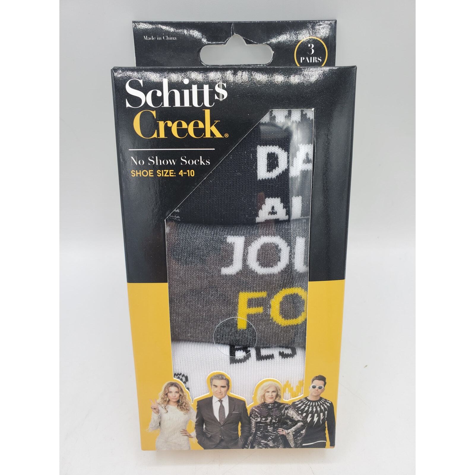 Schitts Creek No Show Socks 3-Pack for Women Size 4-10-image