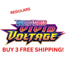 VIVID VOLTAGE Pokémon 1 - 185 - PICK YOUR OWN REGULARS LP/NM 3+ FREE SHIP