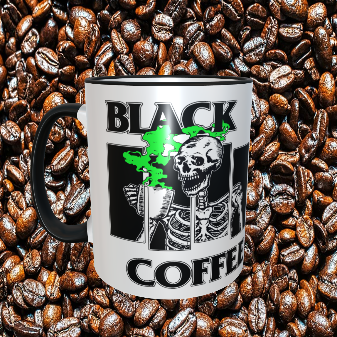 Black Flag Black Coffee  11oz  Coffee Mug  NEW Dishwasher Safe