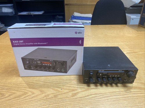QTX KAD 2BT Digital Stereo Amplifier With Bluetooth 55w Tuner USB SD 