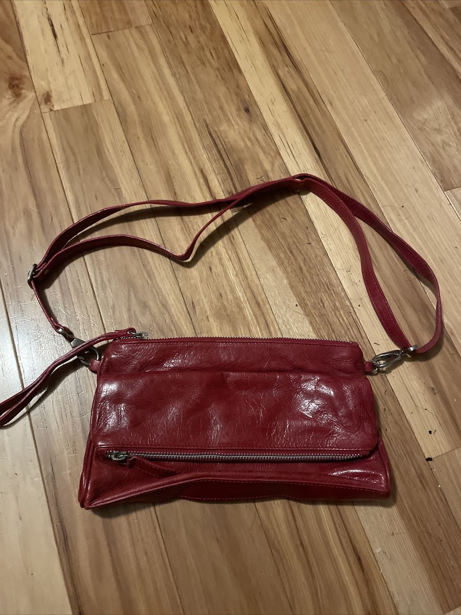Garnet Hill Red Leather Purse Bag Italy Vintage | eBay display picture 1