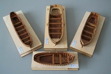 Wooden Lifeboat Rowboat 1:48 Model Ship Life Boat POF Wooden Model Ship Kit US