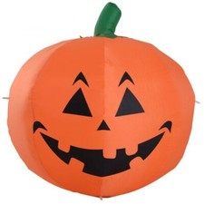 MAXI Zucca Gonfiabile Halloween con Luci LED h120 cm   - AFFARE Party e feste