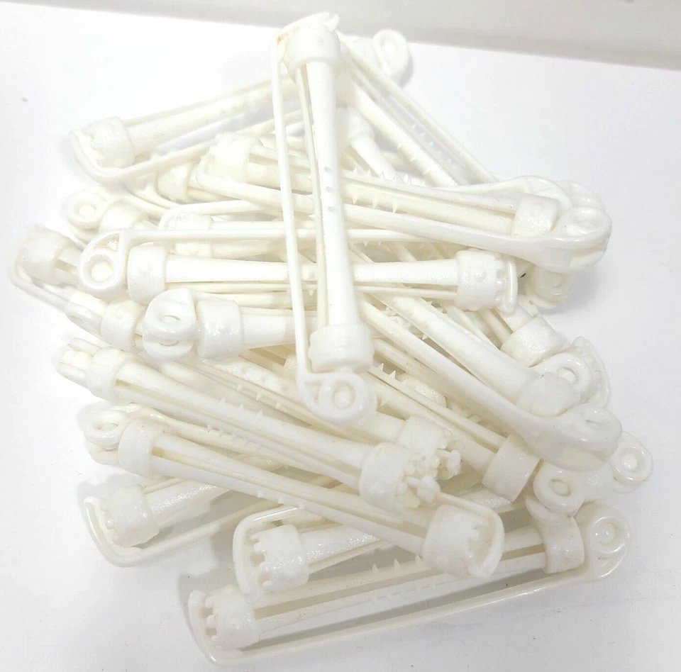 Braço oscilante de plástico Perm hastes corpo vários tamanhos lote de 70 vintage com 2 peças de papéis de haste - Imagem 4 de 4