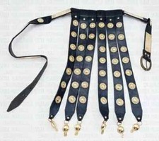 Roman Leather Apron Belt Heavy Brass Fittings Cingulum Wearable Costume Armor